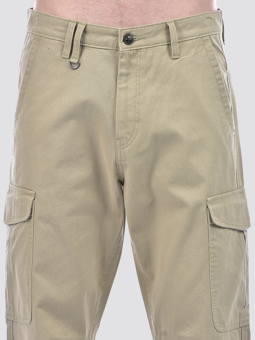 Numero Uno Men Sand Beige Cargo Pants
